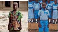 "He looks smart in it": Boy who wore 'rags' to school gets new uniform from Nigerian photographer