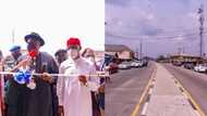 Bayelsa governor inaugurates road, school projects built by Delta state govt