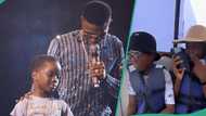 Wizkid's son Bolu seen with friends having fun on luxurious Ilashe beach: "He laughs like him"