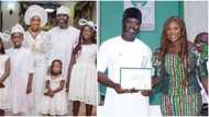 Mercy Johnson & hubby appreciate family and friends for a successful post-inauguration thanksgiving