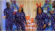 Christmas Day: JJC Skillz 'feasts' on wife Funke Akindele’s backside in cute video, couple rock matching PJs