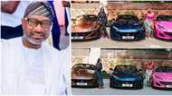 Femi Otedola spends millions as he buys Ferrari for each of his 3 daughters (photos)