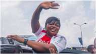 2023 Election: Photos emerge as Funke Akindele, PDP, take campaign to major voting bloc in Lagos