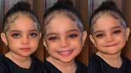 "Your smile is contagious": Fair-skinned baby girl with sparkling beauty smiles for camera, people admire her