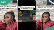 Lady shares sister’s funny reaction after she took her dress without permission