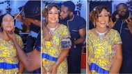 Extremely skilled Nigerian man picks brush, makes up wife beautifully, turns her into pretty princess in video