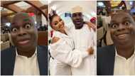 “Who do d’owner like this?” Fans react as Mercy Aigbe shares hilarious video of hubby looking like a cartoon