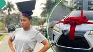 "Who una dey use o?" Warri Pikin, celebs react as Soso the pure water girl splashes millions on car