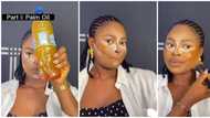 Beauty hacks: Viral video shows lady using palm oil to make up her face, netizens react