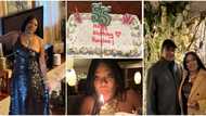 Regina Askia at 55: Photos and videos from Nollywood star's private birthday dinner in the US