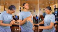 "Is it by force to do like Kelly?" Viral video of young lady in wrapper & shirt dancing stirs reactions