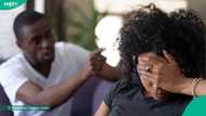 Man reportedly cries out as first wife refuses to leave after he married another woman, people react