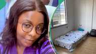 "Go back to your parents": Nigerian lady shades owner of empty apartment with bed on the floor