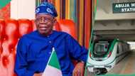 BREAKING: Jubilation as Tinubu takes first ride in Abuja metro rail, makes major announcement