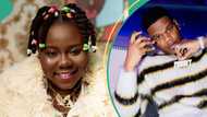 "Everywhere don burst": Video as Teni teaches US singer Fridayy pidgin, he speaks after her