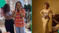 "Awwn, it's so lovely": Video of the moment Chioma saw her wedding dress for the 1st time goes viral