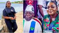 "Anywhere belle face": Eniola Badmus bows to pressure, deletes viral campaign photo with Tinubu
