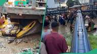 Breaking: Many dead as billboard collapses, crushes tricycles in top southeast state, video emerges