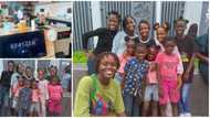 Nigerian lady storms Lekki with young girls to cheer Hilda Baci up, photos emerge