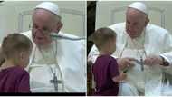 Brave little boy 'crashes' into Pope Francis' event, walks into his arms, emotional video goes viral