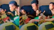 "Where is his mother?" Nigerian father forces 3-month-old baby to sit on his own in funny video
