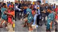 Shy girl made to dance in front of people shows off sweet leg moves, all stopped dancing to watch her in video