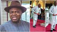 Bayelsa governor shows off his dance skills amid flooded state, video trends online