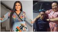 Nkechi Blessing shares photo as her mum meets Osita Iheme for the first time, fans say they look alike
