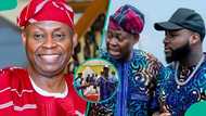 Davido's dad, billionaire Adeleke, shows victory dance moves as he throws party after Osun election