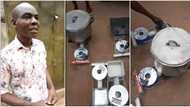 "Very good job": Nigerian man builds cooking stove that uses fan, viral video shows how it works