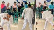 "Mara dey body": Young man mistakenly dances trending leg dance moves in church, video brings smile to faces