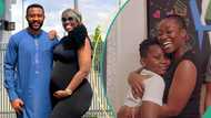 Emotional video as Warri Pikin reveals her unborn baby’s gender, her son reacts: “Was rooting for him”