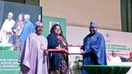 Photos emerge as INEC presents certificate of return to senators-elect