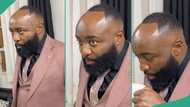 Man's interesting 'middle head' hairstyle makes him go viral on social media