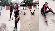 "The way he dropped": Man collapses on road in video as female bestie returns home after 13 years in UK