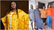 You're blessed: Nigerians gush as Rita Edochie proudly shows off her 4 grown-up kids in lovely video