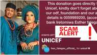 Don't fall victim to this scam: UNICEF quickly distances itself from Nkechi Blessing's ex Opeyemi Falegan