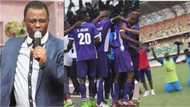 Nigerian players sing praises to God on the pitch after getting a point away from home (video)