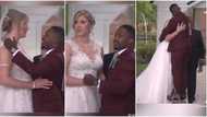 'Short' man stands on ladder to kiss kis tall wife during their wedding, viral video emerges on TikTok