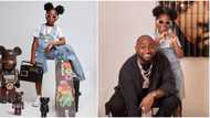 It's a double blessing: Davido's 1st child Imade takes a cue from 80's & 90's hip hop outfit as she clocks 7