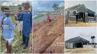 Young Nigerian millionaire builds mansion, interlocks compound, his fence has beautiful security lights