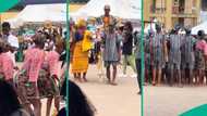 NYSC Ojude Oba: Nigerian corpers remake the festival on their carnival day, wearing traditional attires