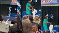 "He has future in dancing": Little boy steals show at graduation as he's called on stage, video goes viral