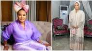 Reactions as Oba Elegushi’s 2nd wife Hadiza rocks abaya worth N2.9m: "Very possible"