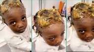 Mum enters bathroom to see little daughter's hair messed up with hair cream, video stirs reactions