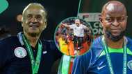 Benin Republic players celebrate former Super Eagles coach behind their victory, Nigerians react