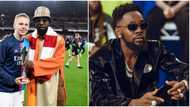 Obi Cubana, others react to moment Patoranking presented ‘player of the month’ award to Arsenal’s Zinchenko