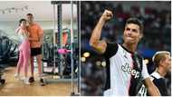 Ronaldo Shares Loved-Up Photo with Georgina as Couple Works out In Gym
