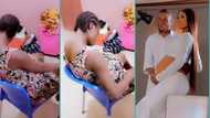 Pregnant lady faces severe pains in video after sleeping with husband, people react