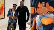 Wizkid and Otedola enjoy beautiful moments at the billionaire's London house, fans gush: "2 great men"